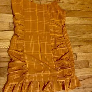 Adjustable strappy dress copper/rust